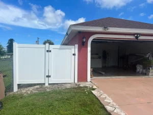 installation of a fence